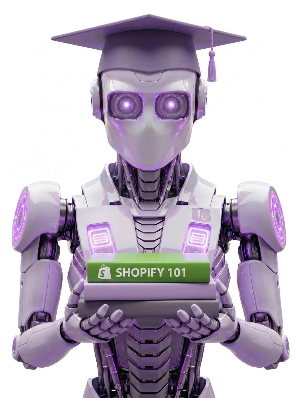 klorr-Roboter mit Shopify-Büchern